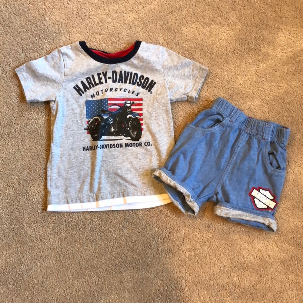 Harley-Davidson T-shirt/short set sz 2T